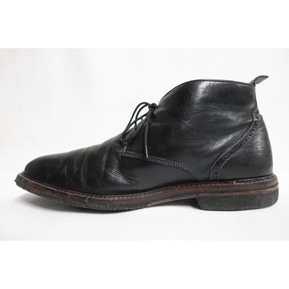 JOHNSTON & MURPHY Copeland Black Crepe 27-1225 Chukka Boots 10M-US/9UK/43EU
